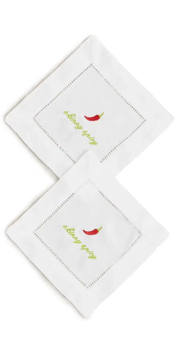 Abbode Skinny Spicy Napkin White One Size