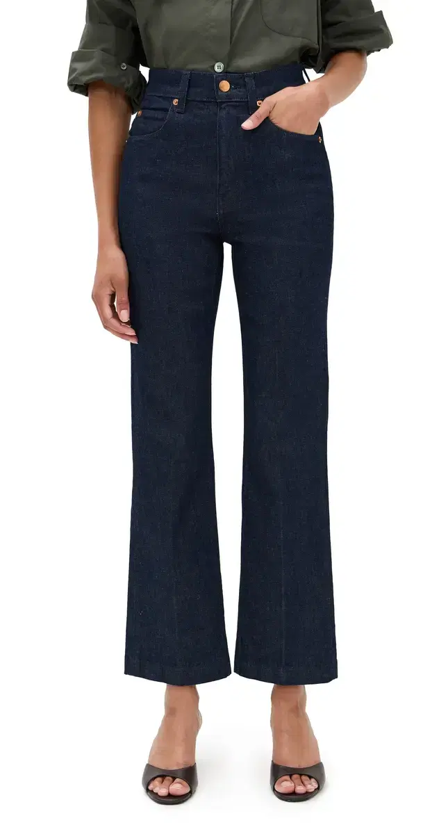 Jamie Haller The Blind Crease Crop Jeans Dark Raw