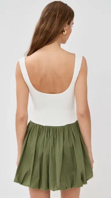 LE BOP Piper Combo Dress /Olive | Thumbnail 3 LE BOP Piper Combo Dress /Olive | Thumbnail 3