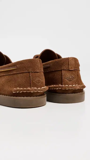 Sperry Authentic Original 2 Eye Ripple Boat Shoes Dark Brown | Thumbnail 3