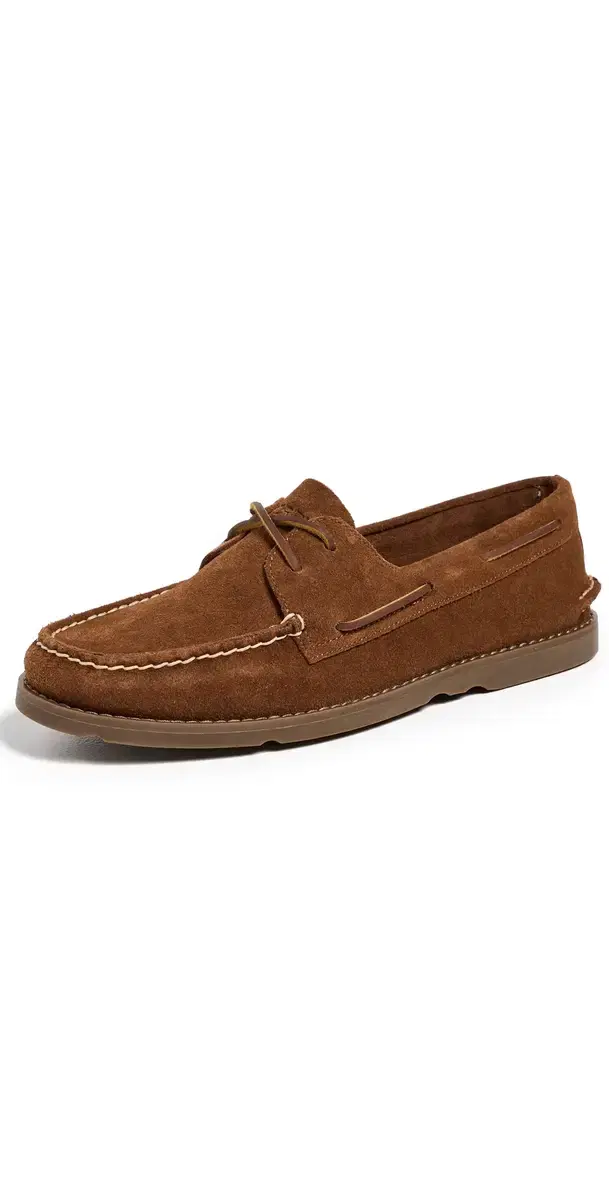Authentic Original 2 Eye Ripple Boat Shoes Dark Brown