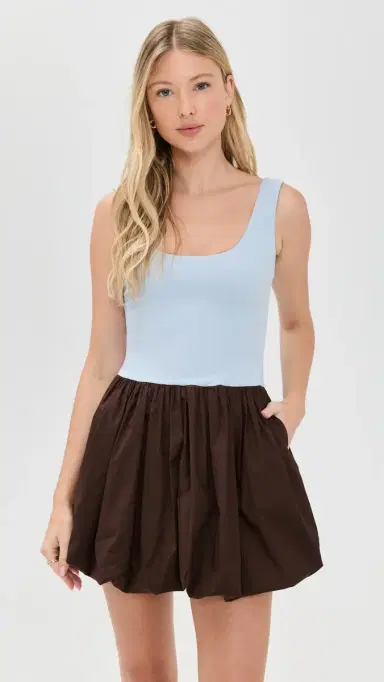 LE BOP Piper Combo Dress ky/Chocolate | Thumbnail 2 LE BOP Piper Combo Dress ky/Chocolate | Thumbnail 2