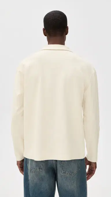 Rhythm Vintage Terry Long Sleeve Shirt Natural | Thumbnail 3