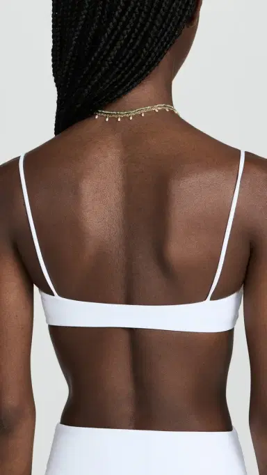 JADE Swim Muse Scoop Bikini Top White | Thumbnail 3