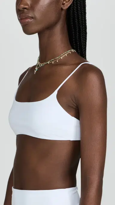 JADE Swim Muse Scoop Bikini Top White | Thumbnail 4