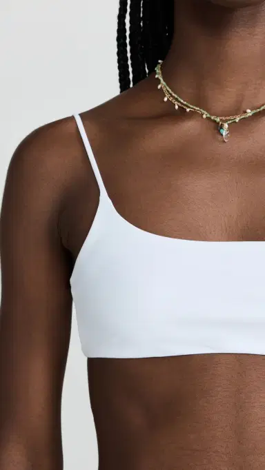 JADE Swim Muse Scoop Bikini Top White | Thumbnail 6