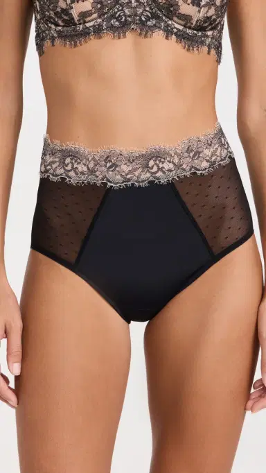 Skarlett Blue Entice High Waisted Briefs Black | Thumbnail 2