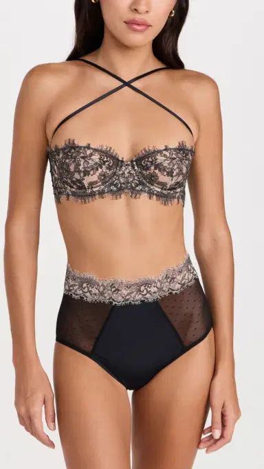 Skarlett Blue Entice High Waisted Briefs Black | Thumbnail 4