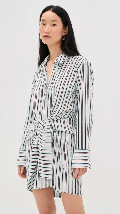 A.L.C. A. L.C. Mia Shirt Dress Ice Mint/Ganache | Thumbnail 2