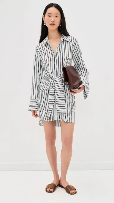A.L.C. A. L.C. Mia Shirt Dress Ice Mint/Ganache | Thumbnail 5