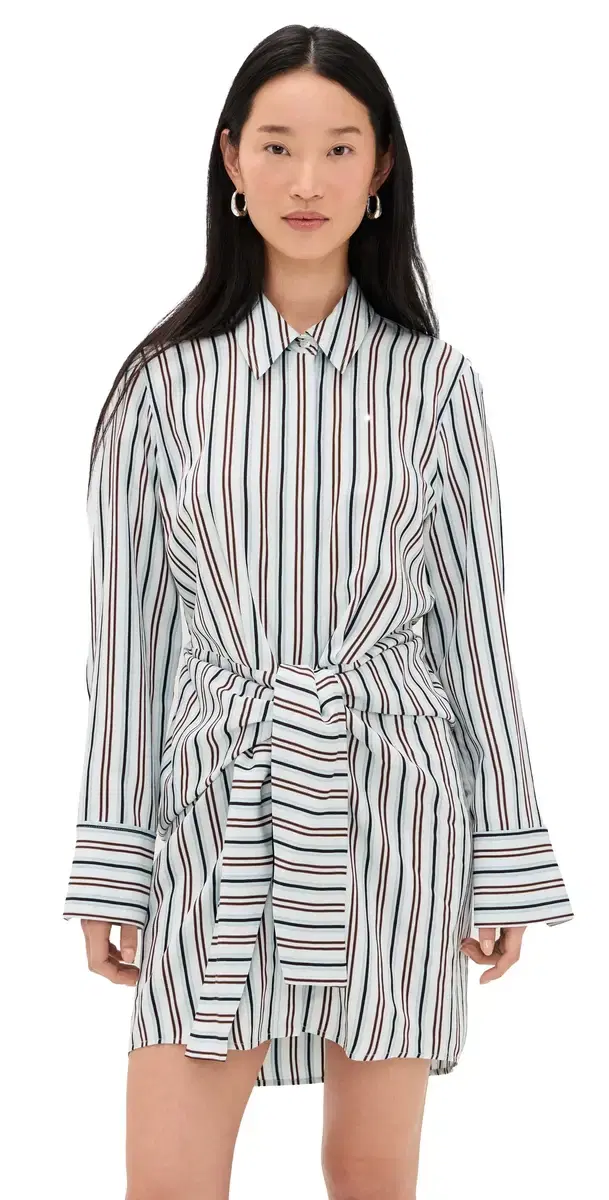 A.L.C. A. L.C. Mia Shirt Dress Ice Mint/Ganache