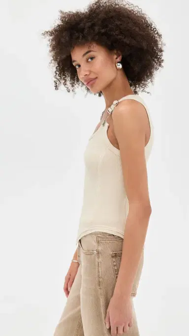 Free People Jamie Buckle Tank Tea | Thumbnail 4