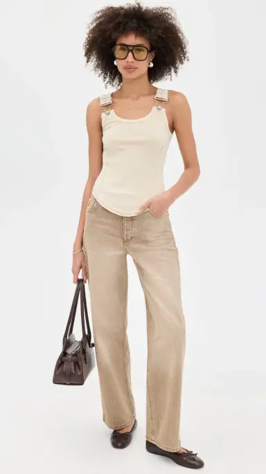 Free People Jamie Buckle Tank Tea | Thumbnail 5