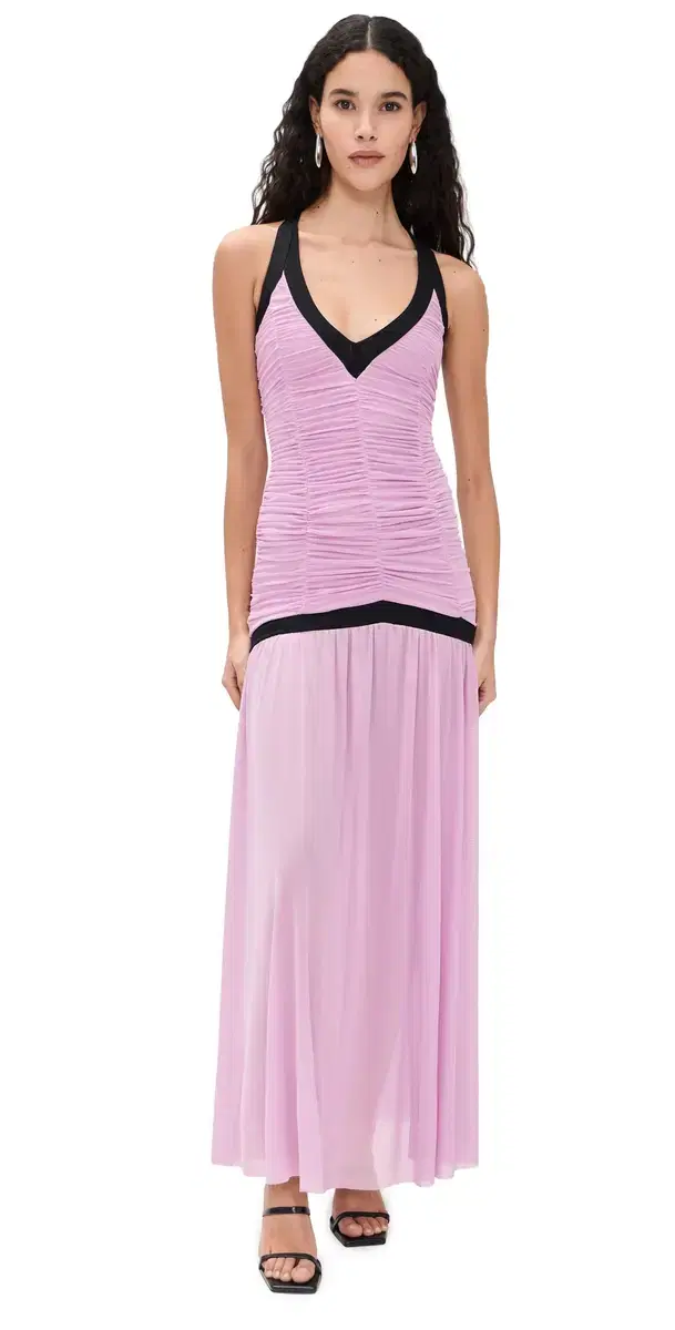 elissa Dress Orchid Bouquet