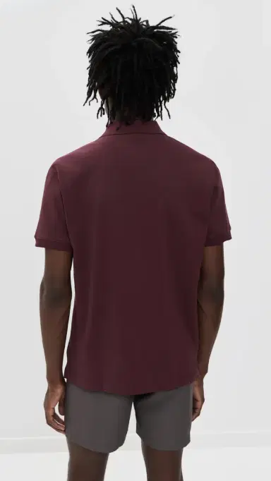 Orlebar Brown Bruno Short Sleeve Pique Polo Damson L | Thumbnail 3