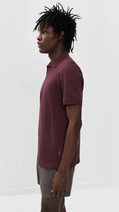 Orlebar Brown Bruno Short Sleeve Pique Polo Damson L | Thumbnail 4
