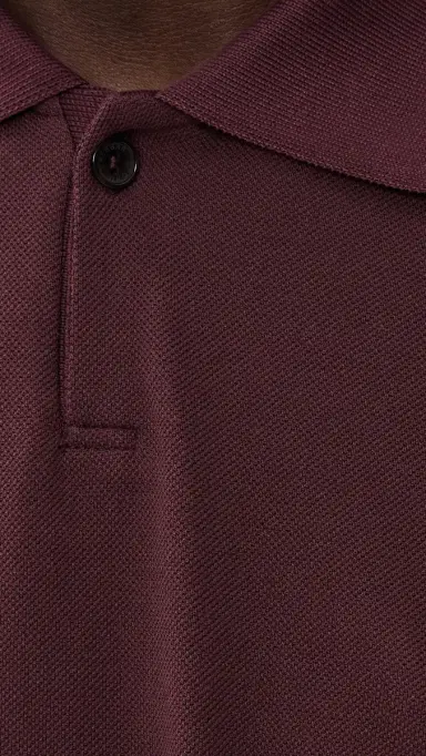 Orlebar Brown Bruno Short Sleeve Pique Polo Damson L | Thumbnail 6