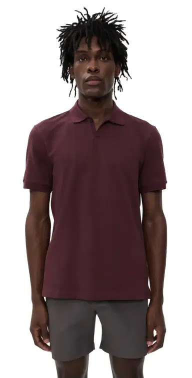 Orlebar Brown Bruno Short Sleeve Pique Polo Damson L | Thumbnail 1