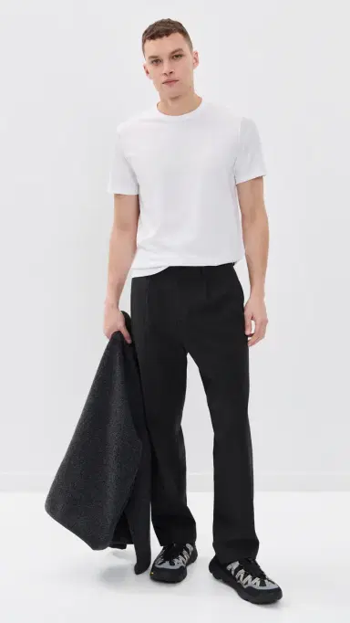 Theory Precise Tee Rib Cotton White S | Thumbnail 5