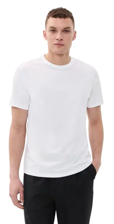 Theory Precise Tee Rib Cotton White S | Thumbnail 1