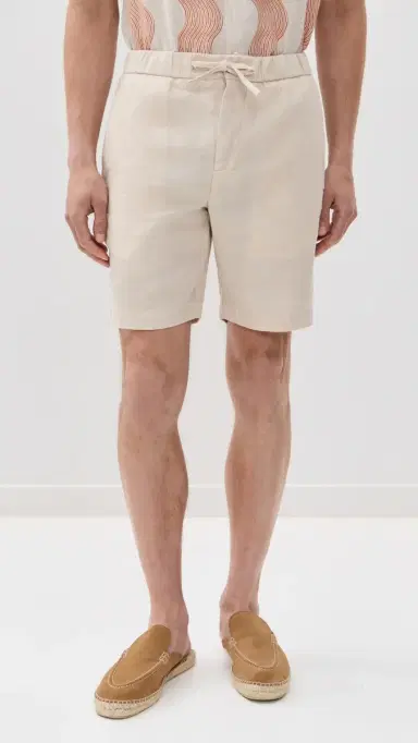 Frescobol Carioca Felipe Linen Shorts 8 Sand 36 | Thumbnail 2