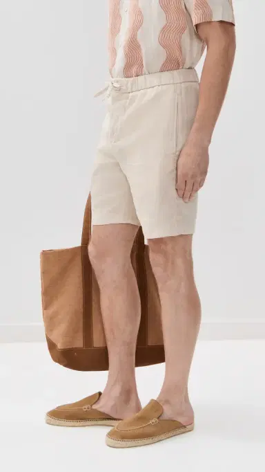 Frescobol Carioca Felipe Linen Shorts 8 | Thumbnail 4 Frescobol Carioca Felipe Linen Shorts 8 | Thumbnail 4