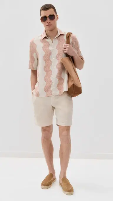 Frescobol Carioca Felipe Linen Shorts 8 | Thumbnail 5 Frescobol Carioca Felipe Linen Shorts 8 | Thumbnail 5