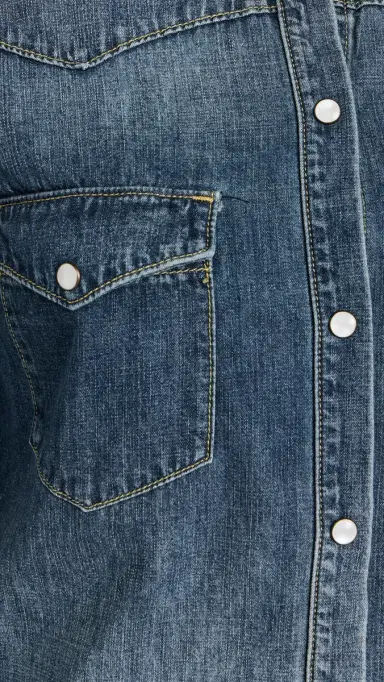 Nili Lotan Travis Denim Shirt Classic Wash | Thumbnail 6 Nili Lotan Travis Denim Shirt Classic Wash | Thumbnail 6