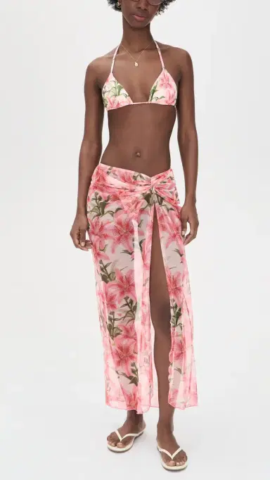 Peixoto Lori Maxi Skirt Sarong Hawaiian Bloom L | Thumbnail 5