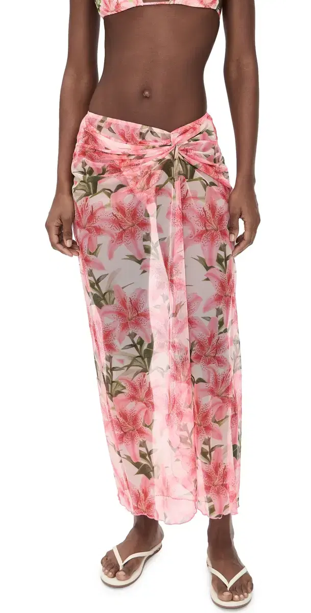 Peixoto ori Maxi Skirt Sarong Hawaiian Bloom