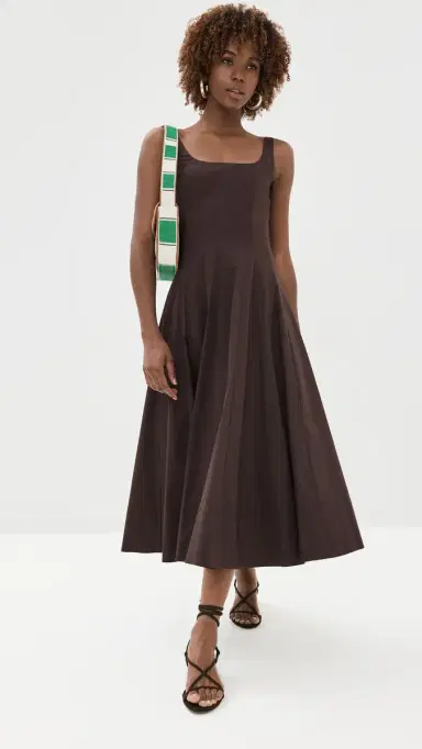 Staud Wells Dress Earth 8 | Thumbnail 5