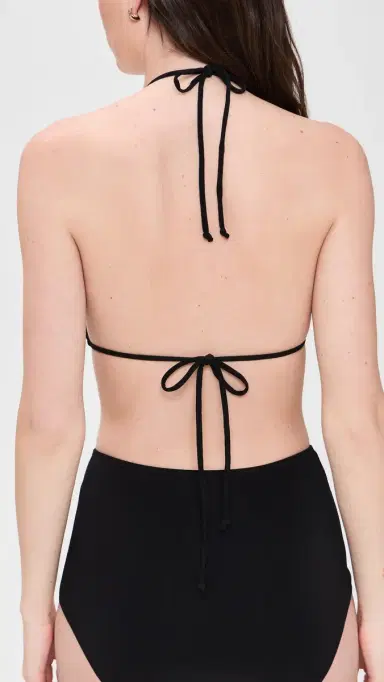 Norma Kamali String Bikini Bra Black | Thumbnail 3
