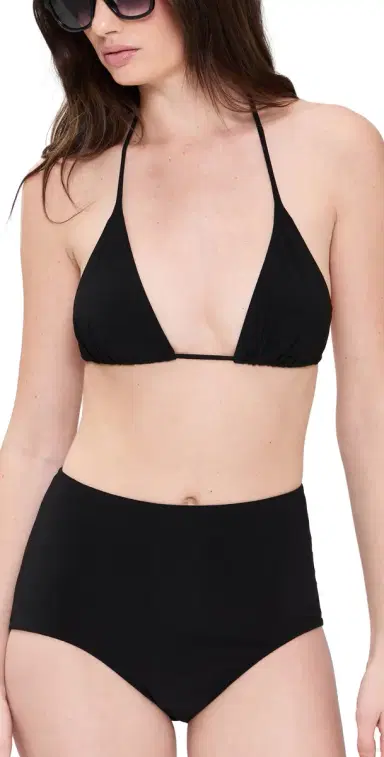 Norma Kamali String Bikini Bra Black | Thumbnail 1