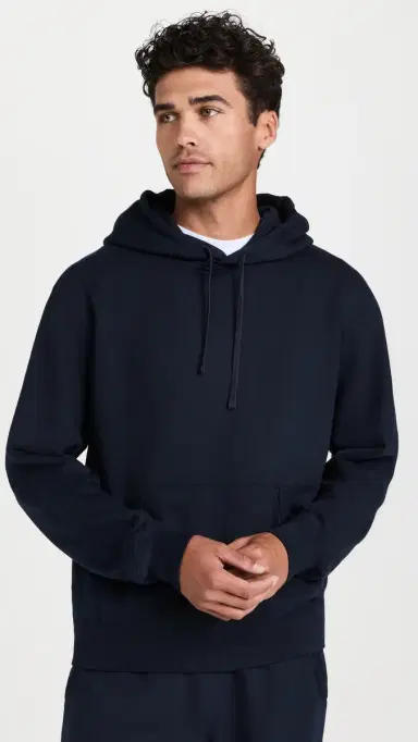 REIGNING CHAMP Midweight Terry Standard Hoodie Navy | Thumbnail 2 REIGNING CHAMP Midweight Terry Standard Hoodie Navy | Thumbnail 2