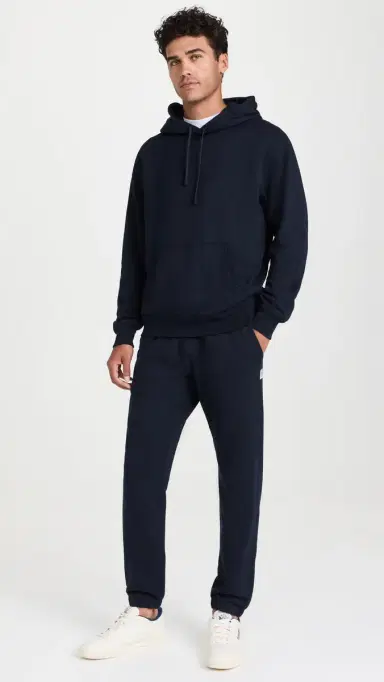 REIGNING CHAMP Midweight Terry Standard Hoodie Navy | Thumbnail 5 REIGNING CHAMP Midweight Terry Standard Hoodie Navy | Thumbnail 5