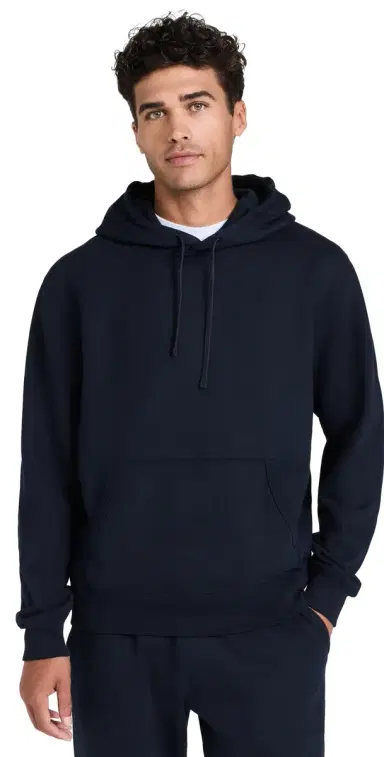 REIGNING CHAMP Midweight Terry Standard Hoodie Navy | Thumbnail 1 REIGNING CHAMP Midweight Terry Standard Hoodie Navy | Thumbnail 1