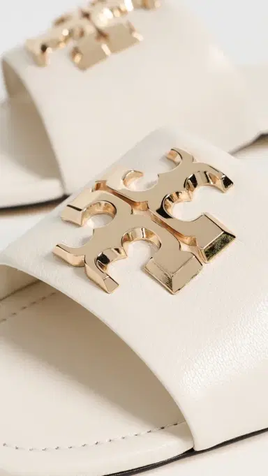 Tory Burch Eleanor Slides Light Cream / Gold 9 | Thumbnail 6