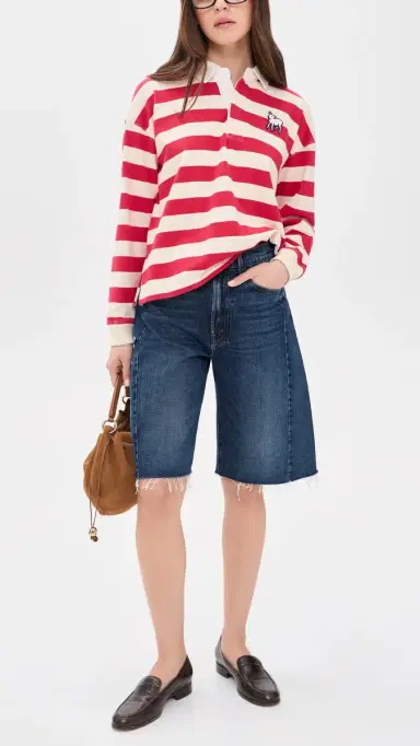 MOTHER The Half-Pipe Bermuda Fray Shorts Did You Bring Me Anything | Thumbnail 2 MOTHER The Half-Pipe Bermuda Fray Shorts Did You Bring Me Anything | Thumbnail 2