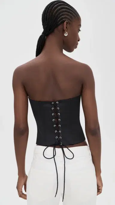 Guizio Satin Corset Black | Thumbnail 3