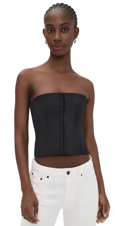 Guizio Satin Corset Black | Thumbnail 1