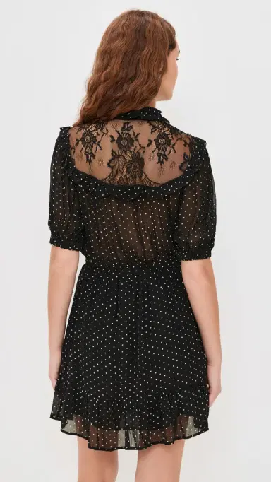 Sea elody Polka Dot Dress Black | Thumbnail 3 Sea elody Polka Dot Dress Black | Thumbnail 3