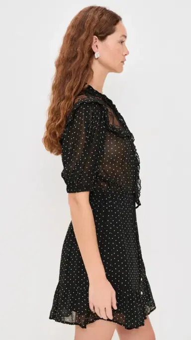 Sea elody Polka Dot Dress Black | Thumbnail 4 Sea elody Polka Dot Dress Black | Thumbnail 4
