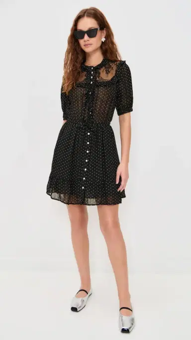 Sea elody Polka Dot Dress Black | Thumbnail 5 Sea elody Polka Dot Dress Black | Thumbnail 5