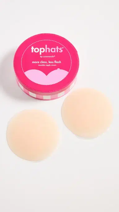 Commando Top Hats Nipple Concealers No Color | Thumbnail 2
