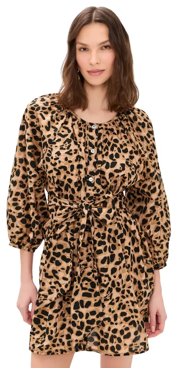 Alex hort Dress Leopard Cotton
