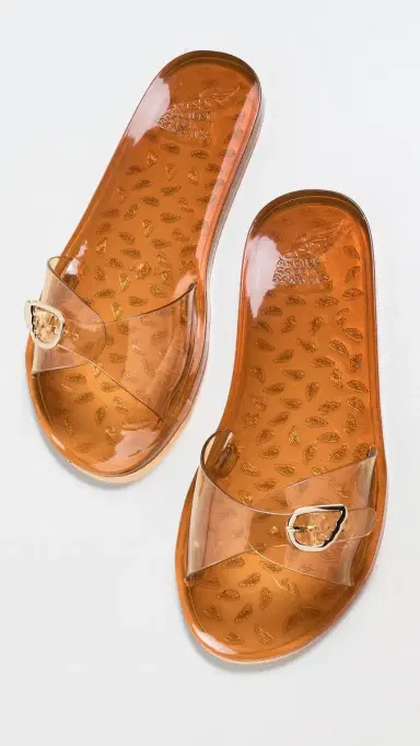 Ancient Greek Sandals Filia Jelly Slides Caramel 41 | Thumbnail 2