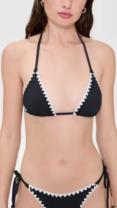 LSPACE Zahra Bikini Top Black/Cream | Thumbnail 2