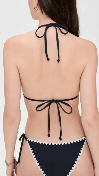 LSPACE Zahra Bikini Top Black/Cream | Thumbnail 3