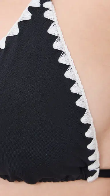 LSPACE Zahra Bikini Top Black/Cream | Thumbnail 6