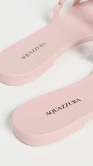Aquazzura Infinity Chain Jelly Sandal Flats Mademoiselle Pink | Thumbnail 5